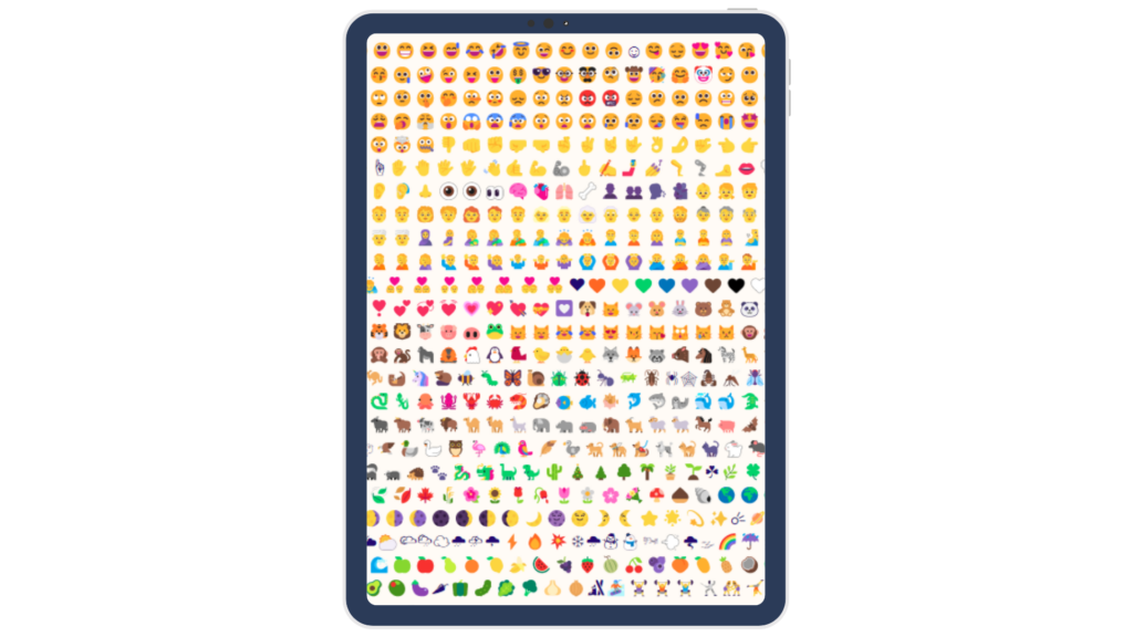 snel emojis toevoegen aan je tekst